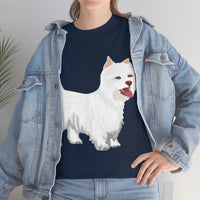 West Highland White Terrier Unisex Heavy Cotton Tee, S - 5XL, Cotton, FREE Shipping, Made in USA!!