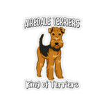 Airedale Terrier Kiss-Cut Stickers, 4 Sizes, FREE Shipping, Made in USA!!