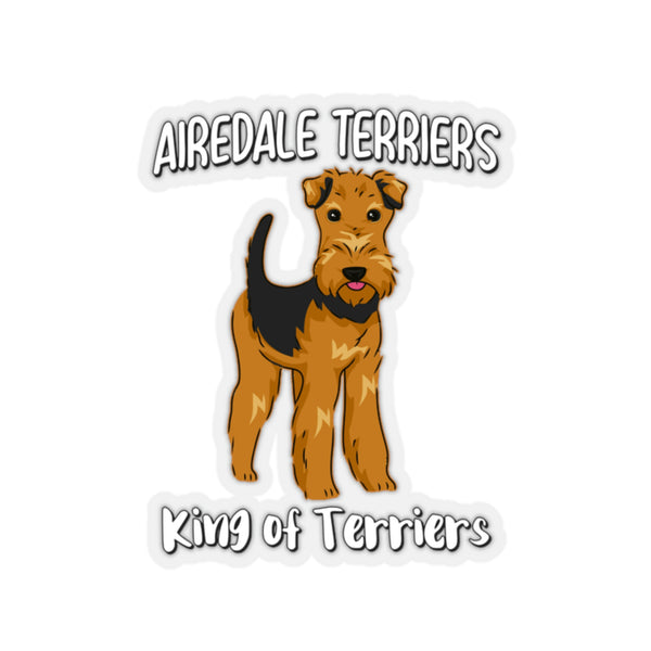 Airedale Terrier Kiss-Cut Stickers, 4 Sizes, FREE Shipping, Made in USA!!