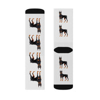 Doberman Pinscher Sublimation Socks