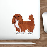 Ruby Cavalier King Charles Spaniel Die-Cut Stickers, 5 Sizes, Water Resistant Vinyl, Indoor/Outdoor, Matte Finish, FREE Shipping, Made in USA!!