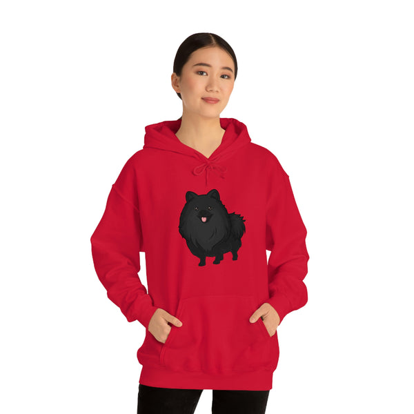 Black Pomeranian Unisex Heavy Blend™ Hooded Sweatshirt, S - 3XL, 6 Colors, Cotton/Polyester, FREE Shipping, Made in USA!!