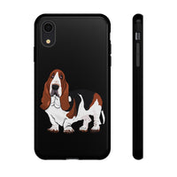 Basset Hound Tough Cases, 33 Sizes, Google, Samsung, iPhone, Matte or Glossy, Impact Resistant, Dual Layer Case, FREE Shipping, Made in USA!!