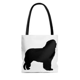 Newfoundland Tote Bag, 3 Sizes, Polyester, Boxed Corners, Black Cotton Handles, FREE Shipping, Made in USA!!