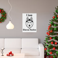 Siberian Husky Premium Matte vertical posters