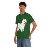 West Highland White Terrier Unisex Heavy Cotton Tee, S - 5XL, Cotton, FREE Shipping, Made in USA!!