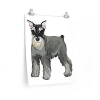 Miniature Schnauzer Premium Matte vertical posters