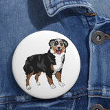 Australian Shepherd Custom Pin Buttons