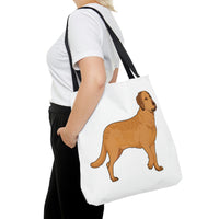 Chesapeake Bay Retriever Tote Bag, 3 Sizes, Polyester, Boxed Corners, Cotton Handles, Double Sided Print, FREE Shipping, Made in USA!!