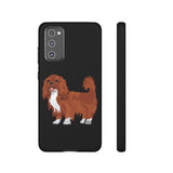 Ruby Cavalier King Charles Spaniel Tough Cases, Matte/Glossy, Outer Shell, 2 Layer Case For Protection, Over 30 Cases!!