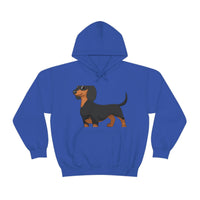 Dachshund Unisex Heavy Blend™ Hooded Sweatshirt, S - 5XL, 13 Colors, Cotton/Polyester, FREE Shipping, Made in USA!!