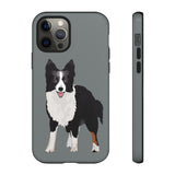 Border Collie Tough Cell Phone Cases, iPhone, Samsung, 2 Layer Case, Impact Resistant, Photographic Print Quality, FREE Shipping, Made in the USA!!