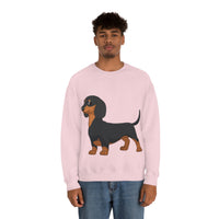 Dachshund Unisex Heavy Blend™ Crewneck Sweatshirt, S - 2XL, 14 Colors, Cotton/Polyester, Medium Fabric, FREE Shipping, Made in USA!!