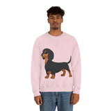 Dachshund Unisex Heavy Blend™ Crewneck Sweatshirt, S - 2XL, 14 Colors, Cotton/Polyester, Medium Fabric, FREE Shipping, Made in USA!!