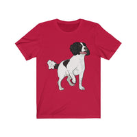 English Springer Spaniel Unisex Jersey Short Sleeve Tee, S - 3XL, 17 Colors, Light Fabric, Made in the USA!!