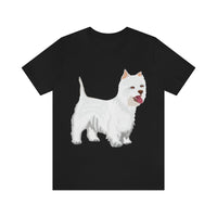 West Highland White Terrier Unisex Jersey Short Sleeve Tee, S - 3XL, Cotton, Light Fabric, FREE Shipping, Made in USA!!