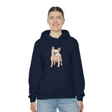 French Bulldog Unisex Heavy Blend Hooded Sweatshirt, S - 5XL, 12 Colors, FREE Shipping, Made in USA!!