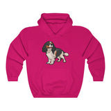 Tricolor Cavalier King Charles Spaniel Unisex Heavy Blend™ Hooded Sweatshirt