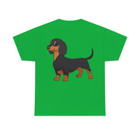Dachshund Unisex Heavy Cotton Tee, S - 5XL, 12 Colors, Light Fabric, FREE Shipping, Made in USA!!