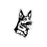 German Shepherd Die-Cut Stickers,  Water Resistant Vinyl, 5 Sizes, Matte Finish, Indoor/Outdoor, FREE Shipping, Made in USA!!