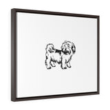 Shih Tzu Horizontal Framed Premium Gallery Wrap Canvas