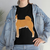 Shiba Inu Unisex Heavy Cotton Tee, Cotton, Medium Fabric, S - 5XL, 12 Colors, FREE Shipping, Made in USA!!