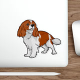 Cavalier King Charles Spaniel Die-Cut Stickers, 5 Image Sizes, Water Resistant Vinyl, Indoor/Outdoor, Matte Finish, FREE Shipping, Made in USA!!