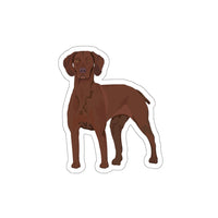 Vizsla Die-Cut Stickers, Indoor and Outdoor Use, Waterproof, Matte Finish, FREE Shipping, Made in the USA!!