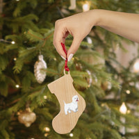 West Highland White Terrier Wooden Ornaments, 6 Shapes, Solid Wood, Magnetic Back, FREE Shipping, Made in USA!!