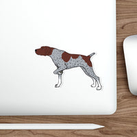 German Shorthaired Pointer Die-Cut Stickers, 5 Image Sizes, Water Resistant Vinyl, Indoor/Outdoor, FREE Shipping, Made in USA!!