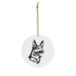 German Shepherd Ceramic Ornaments