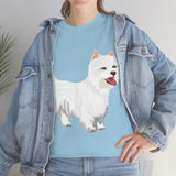 West Highland White Terrier Unisex Heavy Cotton Tee, S - 5XL, Cotton, FREE Shipping, Made in USA!!