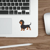 Dachshund Die-Cut Stickers, Water Resistant Vinyl, 5 Sizes, Matte Finish, Indoor/Outdoor, FREE Shipping, Made in USA!!