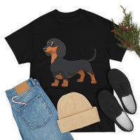 Dachshund Unisex Heavy Cotton Tee, S - 5XL, 12 Colors, Light Fabric, FREE Shipping, Made in USA!!