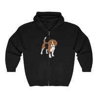 Beagle Unisex Heavy Blend™ Full Zip Hooded Sweatshirt, Cotton/Polyester, Medium Heavy Fabric, S - 2XL, 6 Colors, FREE Shipping, Made in USA!!