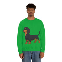 Dachshund Unisex Heavy Blend™ Crewneck Sweatshirt, S - 2XL, 14 Colors, Cotton/Polyester, Medium Fabric, FREE Shipping, Made in USA!!