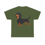 Dachshund Unisex Heavy Cotton Tee, S - 5XL, 12 Colors, Light Fabric, FREE Shipping, Made in USA!!