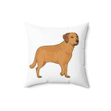 Chesapeake Bay Retriever Spun Polyester Square Pillow, 4 Sizes, Polyester, Double Sided Print, FREE Shipping, Made in USA!!