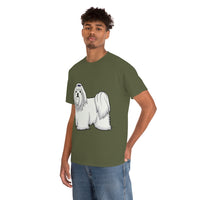 Maltese Unisex Heavy Cotton Tee, S - 5XL, 12 Colors, 100% Cotton, Medium Fabric, FREE Shipping, Made in USA!!