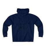 Labrador Retriever Hoodies, Unisex Heavyweight Fleece Zip Hoodie