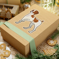 Brittany Dog Kiss-Cut Stickers, 4 Sizes, White or Transparent Background