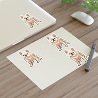 French Bulldog Sticker Sheets, 2 Image Sizes, 3 Image Surfaces, Water Resistant Vinyl, FREE Shipping, Made in USA!!