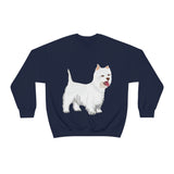 West Highland White Terrier Unisex Heavy Blend™ Crewneck Sweatshirt, S - 5XL, Cotton/Polyester, FREE Shipping, Made in USA!!