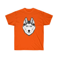 Siberian Husky Unisex Ultra Cotton Tee, 14 Colors, S - 5XL, 100% Cotton, FREE Shipping, Made in the USA!!