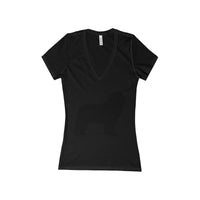 Newfoundland Women's Jersey Short Sleeve Deep V-Neck Tee