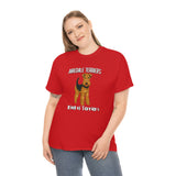 Airedale Terrier Unisex Heavy Cotton Tee, S - 5XL, 14 Colors, Light Fabric, FREE Shipping, Made in USA!!