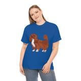 Ruby Cavalier King Charles Spaniel Unisex Heavy Cotton Tee, 12 Colors, S - 5XL, 100% Cotton, FREE Shipping, Made in USA!!