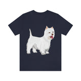 West Highland White Terrier Unisex Jersey Short Sleeve Tee, S - 3XL, Cotton, Light Fabric, FREE Shipping, Made in USA!!
