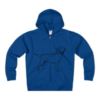 Labrador Retriever Hoodies, Unisex Heavyweight Fleece Zip Hoodie