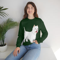West Highland White Terrier Unisex Heavy Blend™ Crewneck Sweatshirt, S - 5XL, Cotton/Polyester, FREE Shipping, Made in USA!!